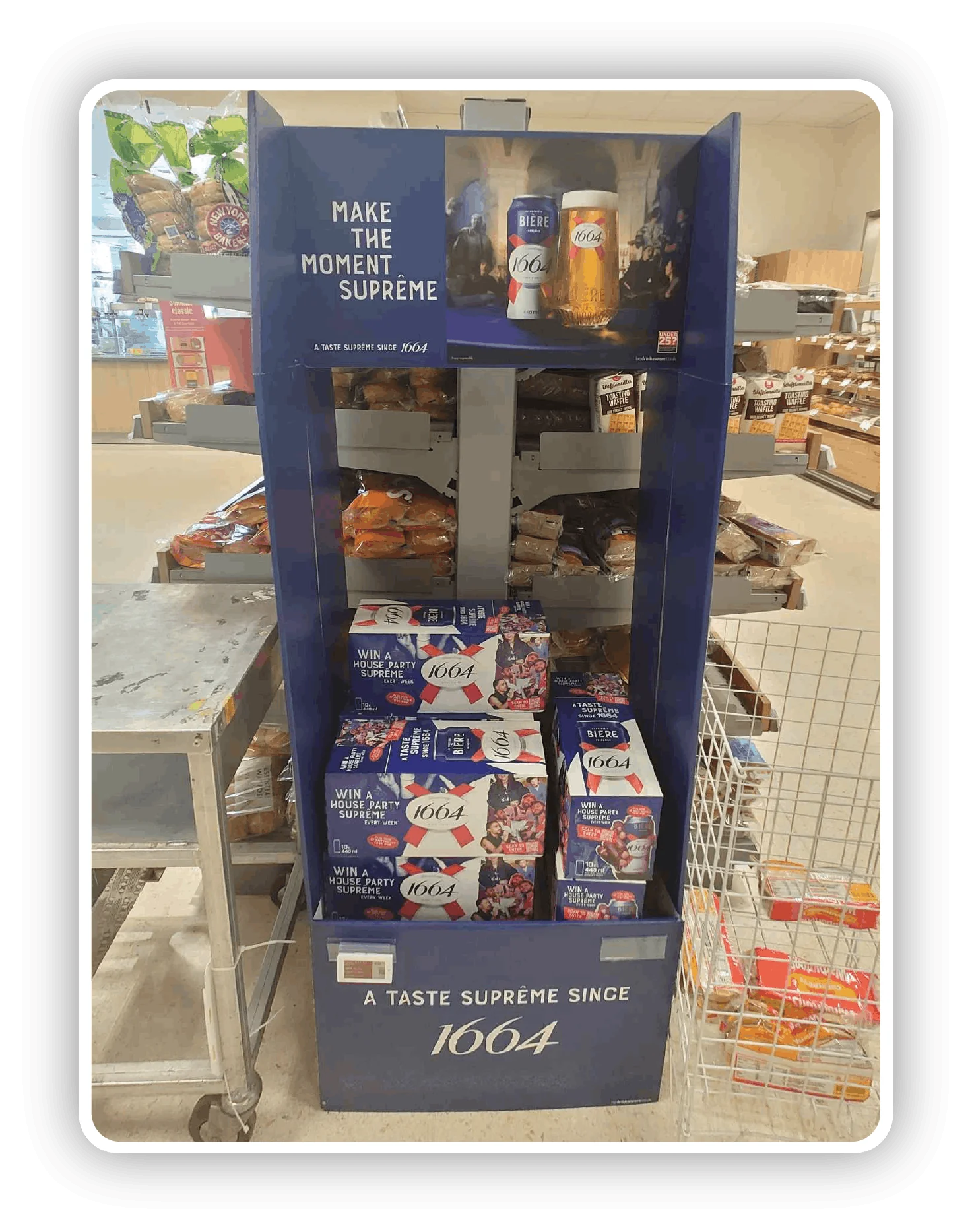 Seasonal summer display in a UK supermarket